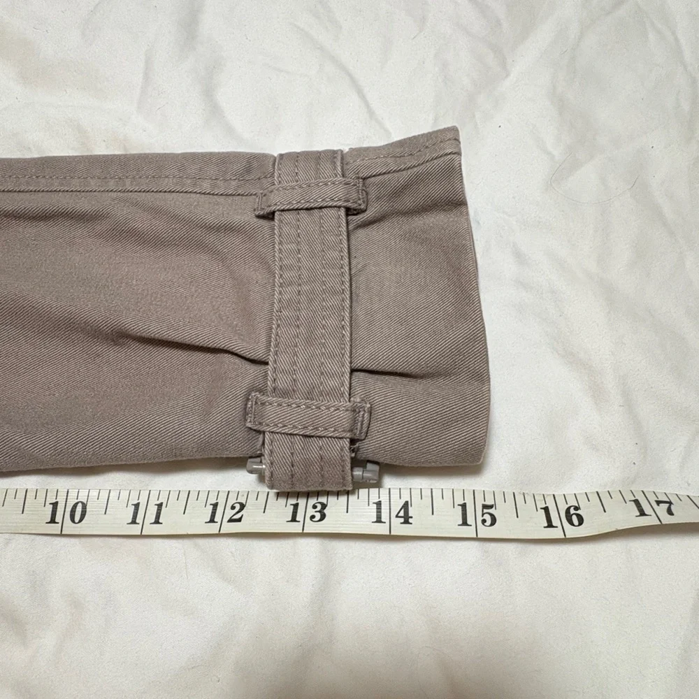 Stella McCartney for GapKids Double Breasted Trench Coat Gold Lining Taupe L